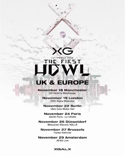 xg tournée europe,xg concert paris,xg woke up