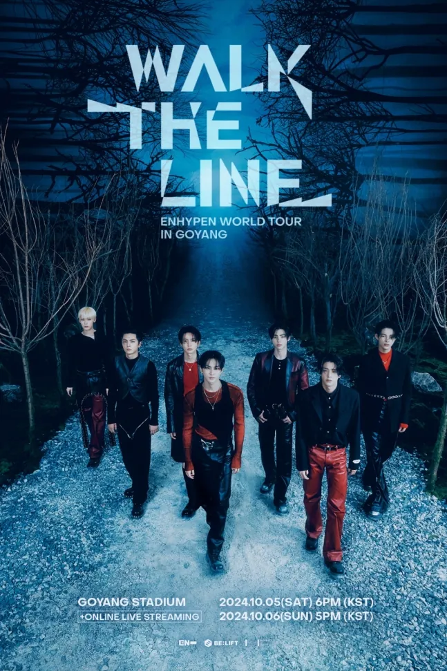 enhypen tournée,enhypen walk the line,enhypen concert