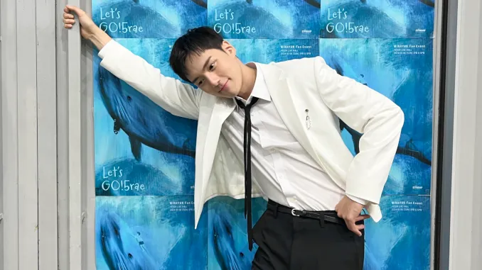 Minhyuk (Monsta X) à la K-Expo France Minhyuk (Monsta X) à la K-Expo France