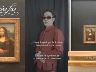 J-Hope, sur les réseaux du musée du Louvre