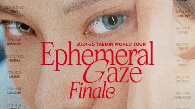 Taemin, concert final de la tournée
