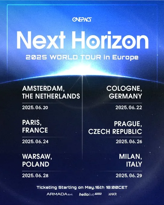 onepact world tour,onepact tour europe,onepact concert paris,onepact concert france
