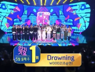 Woodz, 1er du classement Inkigayo le 11 mai
