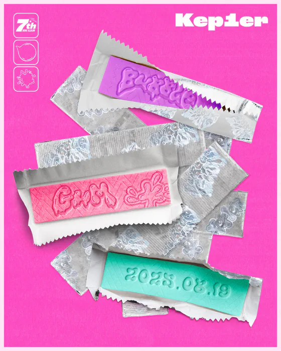 Kep1er comeback août 2025,Kep1er Bubble Gum,Kep1er new