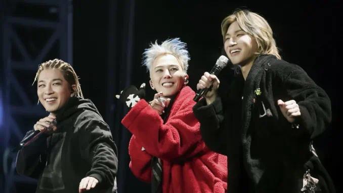Le trio BIGBANG à Coachella 2026 avec Taemin et KATSEYE Le trio BIGBANG à Coachella 2026 avec Taemin et KATSEYE