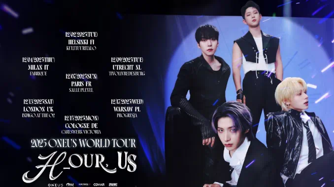 ONEUS annonce sa tournée en Europe en décembre 2025 ONEUS annonce sa tournée en Europe en décembre 2025