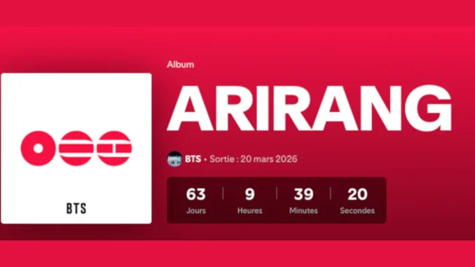 BTS nomme son album ARIRANG