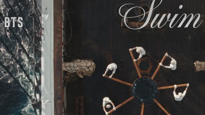 BTS affiche de Keep Swim remix Swim versions membres