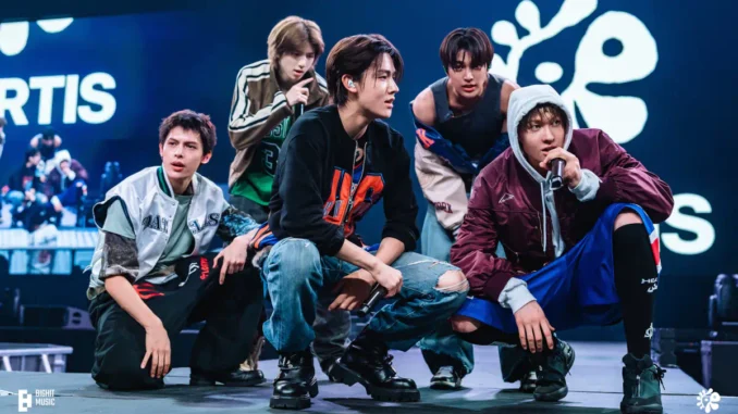 CORTIS en performance live lors d’un événement NBA crossover