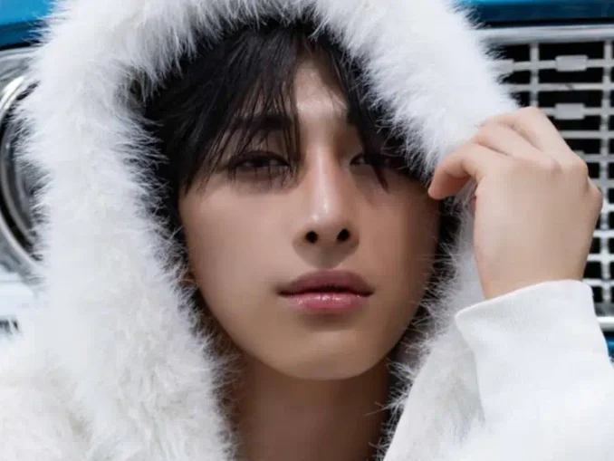 Portrait officiel de Lim Jimin, leader du groupe K-pop JUST B, en pause pour anxiété en 2026.