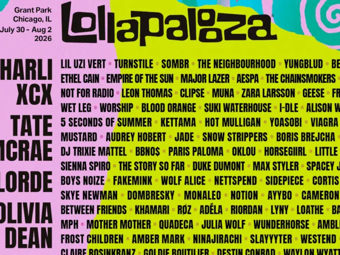 Lollapalooza Chicago annonce son line-up pour l'édition 2026