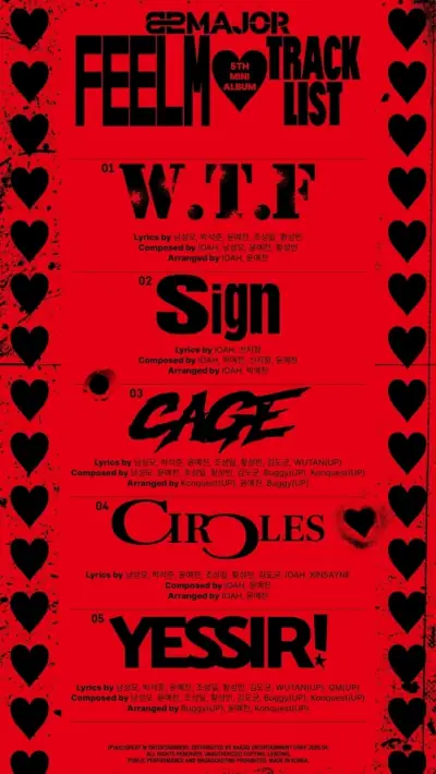 82MAJOR, FEELM - tracklist