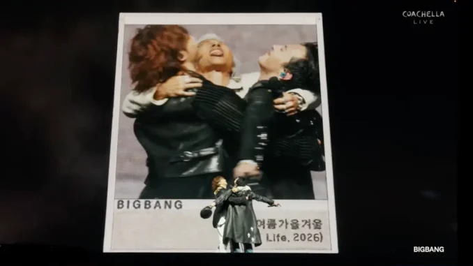 BIGBANG (Taeyang, G-Dragon, Daesung) à Coachella pour leur 20e anniversaire