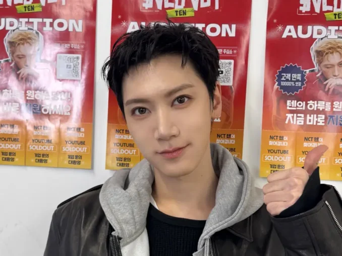 Ten de NCT portrait solo d'avant l'annonce du départ de SM