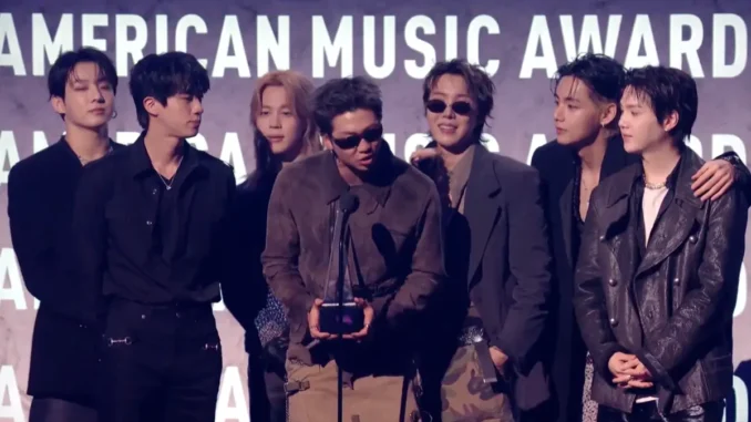 BTS reçoit son prix aux AMAs 2026 à Las Vegas