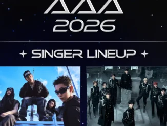 Affiche du premier line-up des AAA 2026 avec ATEEZ, &TEAM et LNGSHOT