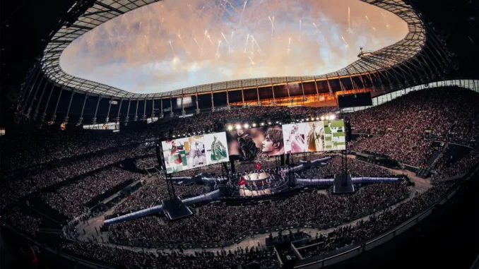 BTS concert ARIRANG Londres 2026 BTS sur scène concert ARIRANG Londres 2026