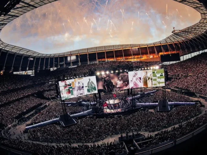 BTS sur scène concert ARIRANG Londres 2026