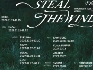 Affiche des dates de la tournée STEAL THE WIND de TXT