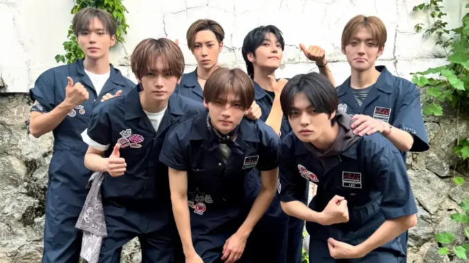 Les sept membres de ALPHA DRIVE ONE pour UNBREAKABLE BEAST