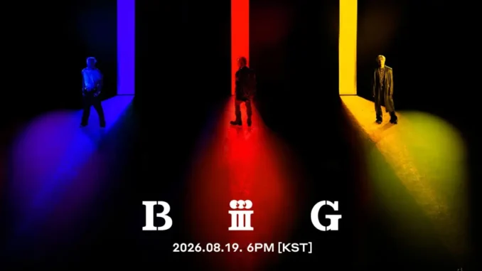 BIGBANG, affiche de son comeback Biiig