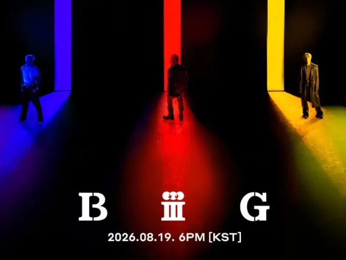 BIGBANG, affiche de son comeback Biiig